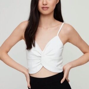Babaton Front Twist Crop Top Medium